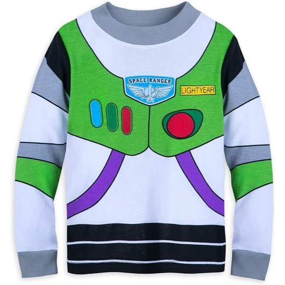 Disney Buzz Lightyear Costume PJ PALS for Boys Size 6 Multicolored New - Picture 8 of 8